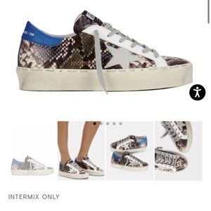 Golden Goose Hi Star Snake Embossed Sneakers size 7.5 (38)
